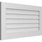 Ekena Millwork Vertical Surface Mount PVC Gable Vent: Non-Functional, w/3-1/2"W x 1"H, Standard Frame, 40"W x 22"H GVPVE40X2201SN - alternate 3